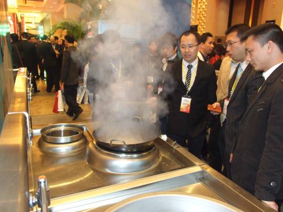 五本商用電磁爐展廳效果介紹